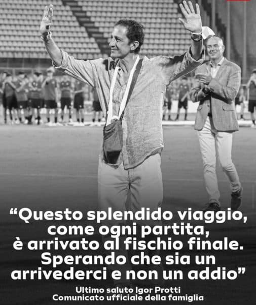 C, presentazione di Mangia martedì 23. Il calcio piange Igor Protti